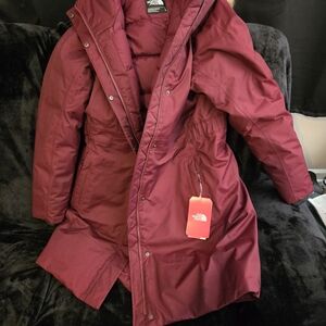 The North Face Burgundy Parka